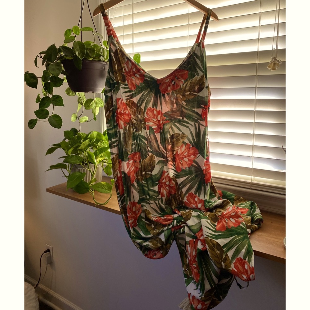 Floor Length Tropical Dress